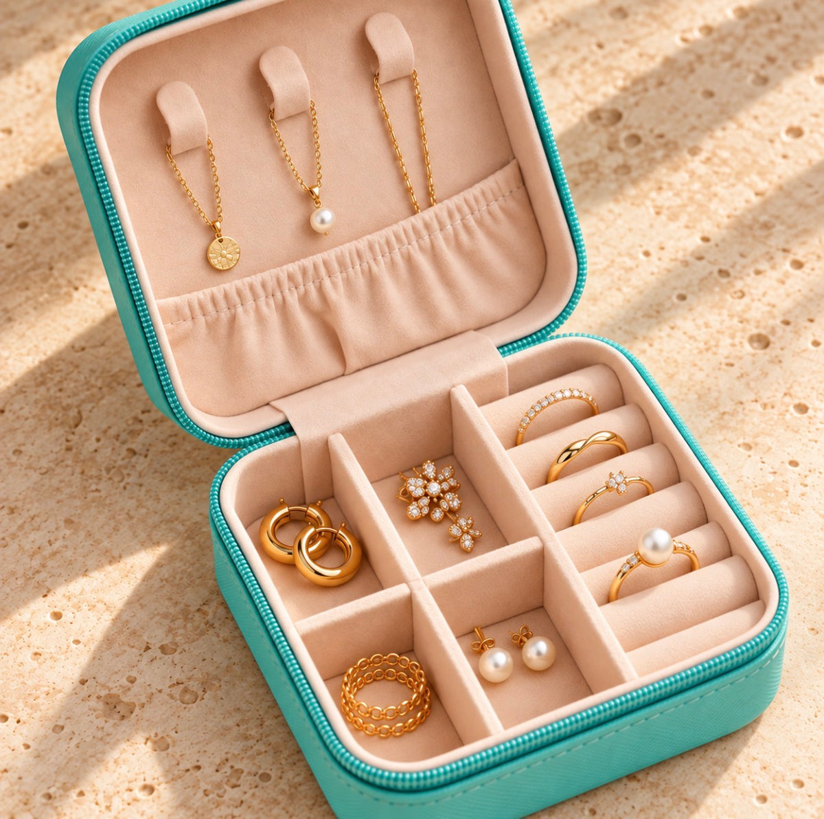 Mini Travel Jewelry Case